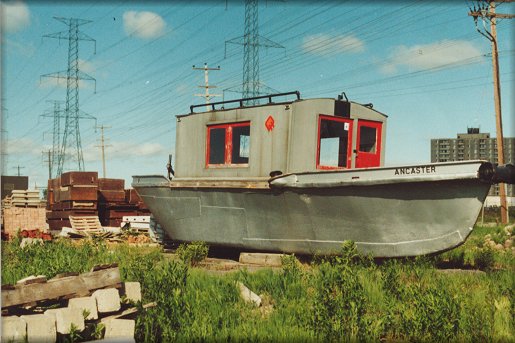 The Ancaster sits in the Ottawa Hydro yard c. 1985