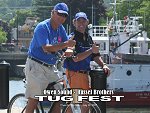 Economic Development Officer Steve Furness gives tugfest a thumbs up!